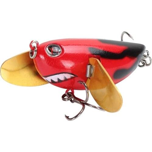 Wokotip Topwater Fishing Lures 6cm/12.6g whopper Hard Bait Floating Crankbait Wobblers artificial insect Bait Popper Lure