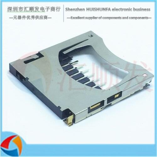 SD self - spring card holder internal welding foot self - spring SD card slot pop - up SD card slot memory card holder