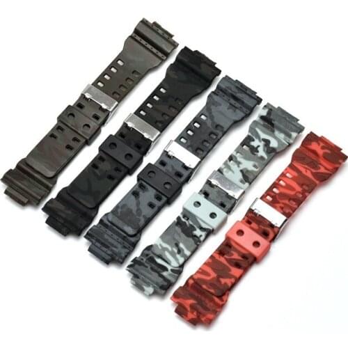 New arrival Replacement Wristband Strap For CASIO GA-100/110/120/150/200/300 Rubber Watchband For Electronic Watches