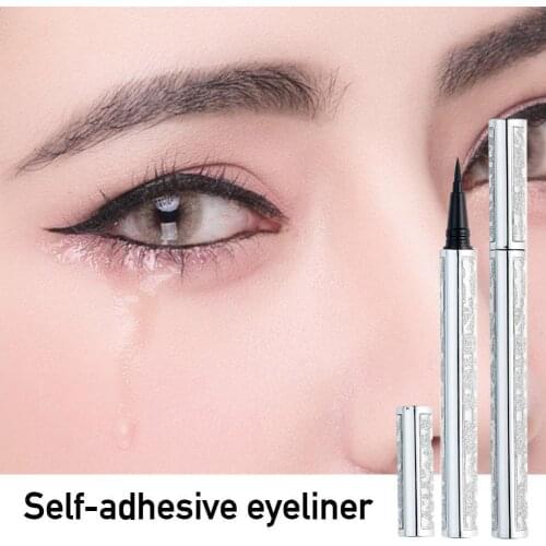Magic Self-adhesive Eyeliner Pen Glue-free Magnetic-free For False Eyelashes Waterproof No Blooming Eye Liner Pencil Eye Make Up