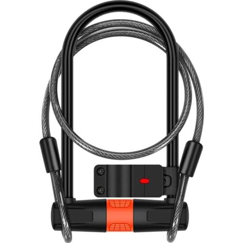 Bicycle Chain Lock Anti Theft Bike U-shaped Steel Lock with 2 Keys for Mountain Bike Motorcycle Accessories