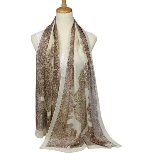 VISNXGI Scarves Porcelain Printed Soft Scarf 160*70cm Blue White Porcelain Style Thin Section The Silk Floss Women Scarf Shawl