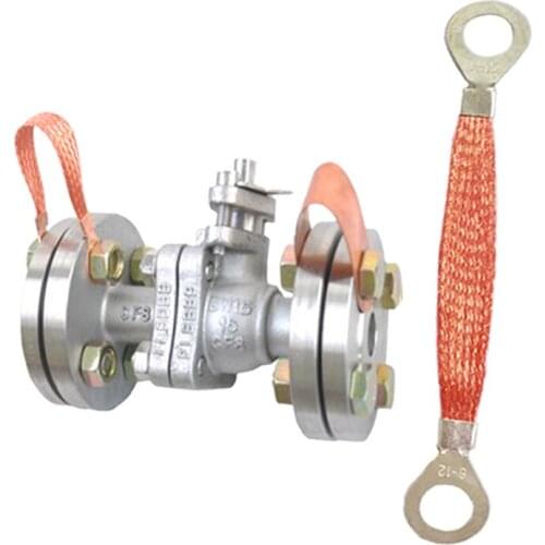 10pcs 150-200mm lugs terminal strips copper braid Bridge connection ground wire span cable for distribution box cable tray