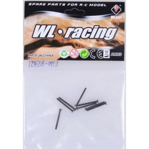 12428 12423 12428-0112 M2*20 Screws WLtoys RC Racing Car Scale Spare Parts Accessories