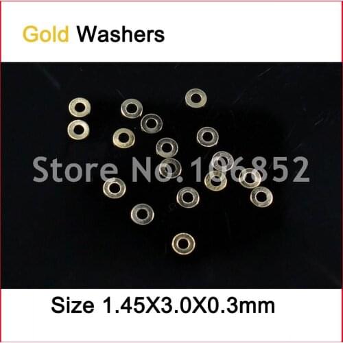 500pcs Gold Color Diameter 1.4mm Stainless Steel Metal Eyeglasses Glasses Screw Washers Free Shipping