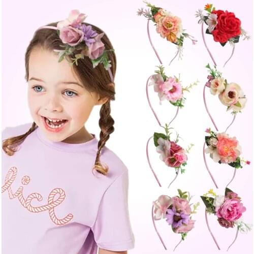 Baby Headband Newborn Flowers Crown Headbands Girls Kids Hair Accessories Children Photographed Photos Hair Accessories