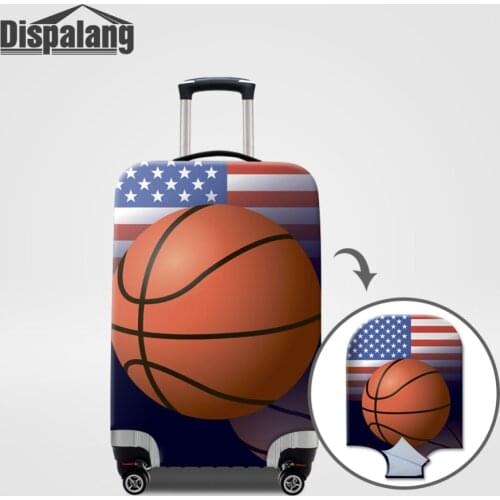 Dispalang Basketballs Footballs Travel Trolley Suitcase Protective Cover for S / M / L /XL 18-32 inch Travel Luggage Accessories