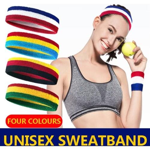 1 Pcs Sweatband Headband Yoga Basketball Gym Sport Stretch Head Hair Band zweetband hoofd elasticity Sweat Bands Sports Safety