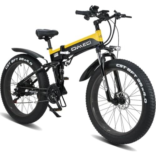 Electric mountain bike snowmobile 26 inches 48V1000W fat tire electric bike 4.0 large tire electric bike snowmobile