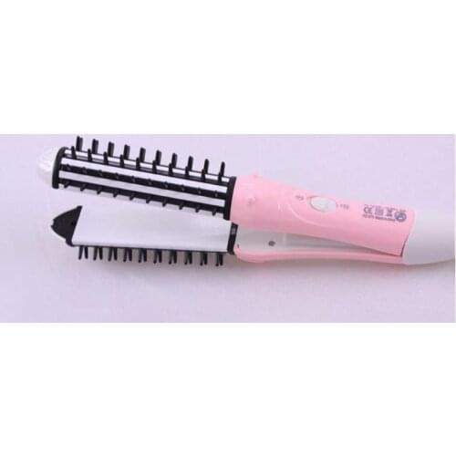 Surker electric hair straightener curler HD-878 portable size straightening iron Hair Care Ceramic coating PTC 30S fast heating