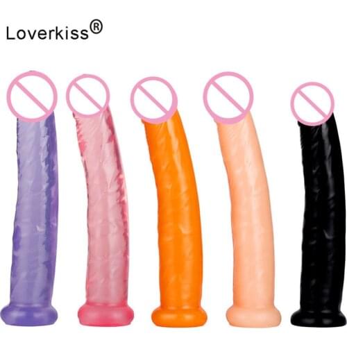 Flexible Small Dildo Penis Realistico 2.5 *17cm Jelly Dildo Vagina G Spot Anal Dildo Masturbation Women Gay Lesbian Adult Toy