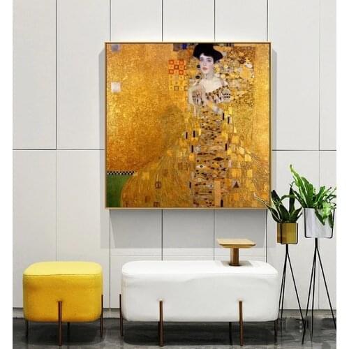 Famous Gustav Klimt Artwork Oil Paintings Reproductions Printed on Canvas Wall Art Posters Classical Picture for Home Room Decor