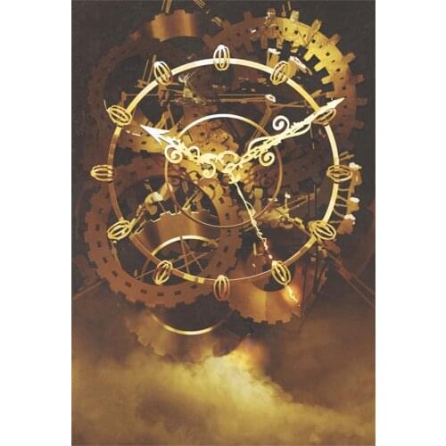 Laeacco Mechanical Watch Movement Portrait Scene Photography Backgrounds Customized Photographic Backdrops For Photo Studio