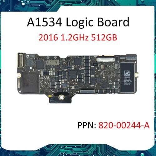 661-04731 1.2 GHz 8GB RAM LOGIC BOARD FOR MacBook A1534 2016 12" 820-00244 Logic Board motherboard