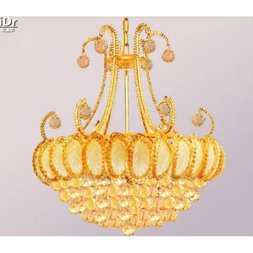 European-style living room chandelier crystal lamp bedroom lamp minimalist restaurant lamps lighting gold Chandeliers Lmy-0194