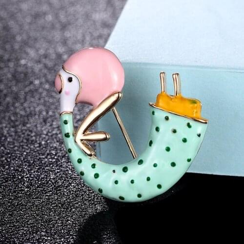Zlxgirl fashion light blue snail Shape brooch pins jewelry Womens Pin Brooch womens scarf pins small carton hijab pins broches
