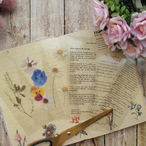 6 Sheets Letter of Flowers PVC Sticker As Scrapbooking DIY Gift Packing Decoration Tag