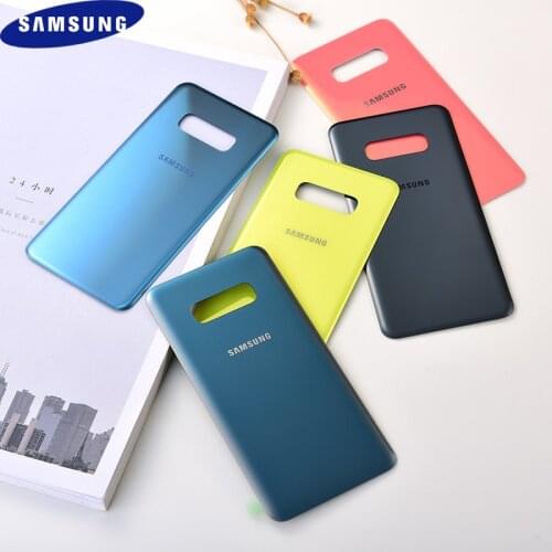 Original Samsung Galaxy S10e 3D Glass Back Housing Battery Repair Phone Cover Rear Door Replacement Part Case Panel With Logo