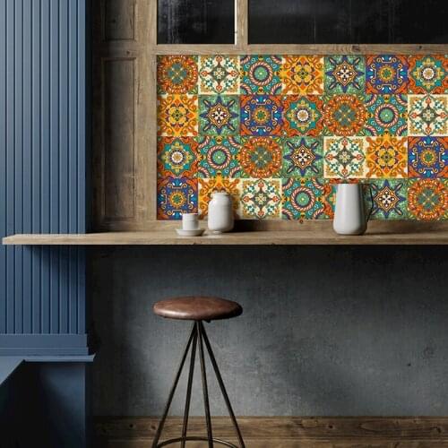 Cabinet Wall Cabinet Self-adhesive DIY Wall Decoration Color Three-dimensional Art Mural Waterproof and Oil-proof Wallpaper