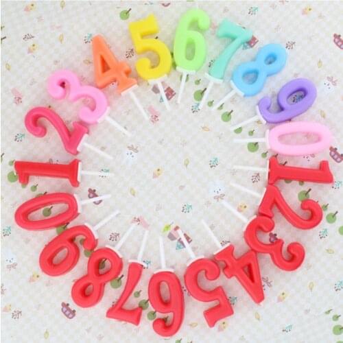 Creative Happy Festival Digital Candles 0-9 Birthday Cakes Smoke-free Candles Party Supplies Anniversary Decoration Cake Candles