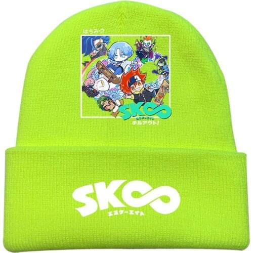 Anime SK8 the Infinity Langa Hasegawa Chinen Miya Hip Hop Keep Warm Knitted Masked Hat Brimless Pullover Cap Headgear Helmet