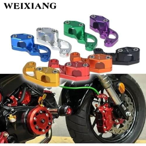 Universal Aluminum Motorcycle Hose Tube Oil Pipe Cable Line Clamps Clip Brake Cable Tube Clamp Kit