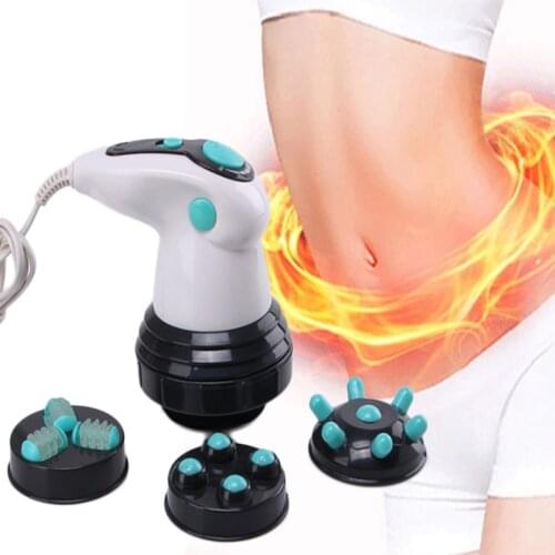Weight Loss massager for body Fat Burning With 5 Headers Relax Spin Tone Slimming Lose Weight Burn Fat Full Body Massage Device