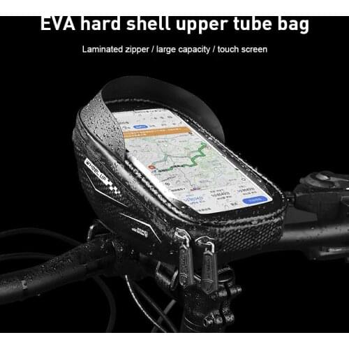 Bike Bag Cycling Bicycle Frame Front Top Tube Bag Waterproof Touchscreen Mobile Phone Case Bag MTB Package Bike Accessories