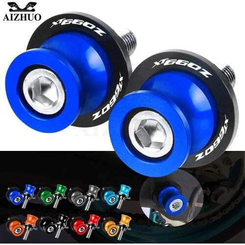 Motorcycle XT660 Z Stand Screws FOR YAMAHA XT660Z TENERE 2008-2016 Swingarm Slider Spools CNC Aluminum XT 660 Z LOGO Accessories