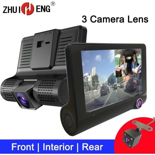 ZHUIHENG Car DVR 3 Camera Lens dash cam car camera dashcam car Video Recorder car dvr with reverse camera rear view camera