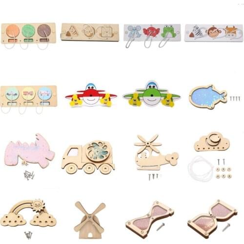 1pc Baby Sensory Activity Board Accessories Fine Motor Skill Latch Lock Cognition Toy Games Children Busy Board DIY Toys