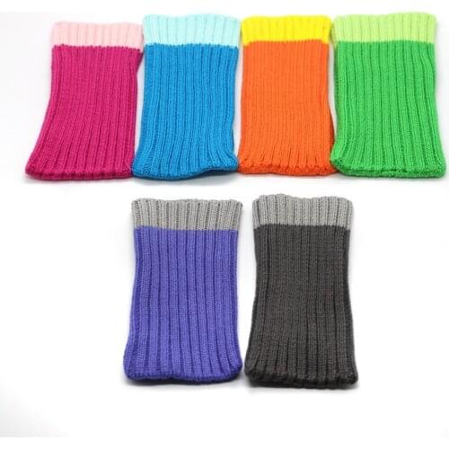 200pcs/lot Colorful 5.5inch Pouch Case for iPhone 8 Plus Socks Wool Knit Pouch Sleeve Case Bag for iPhone 7 Plus