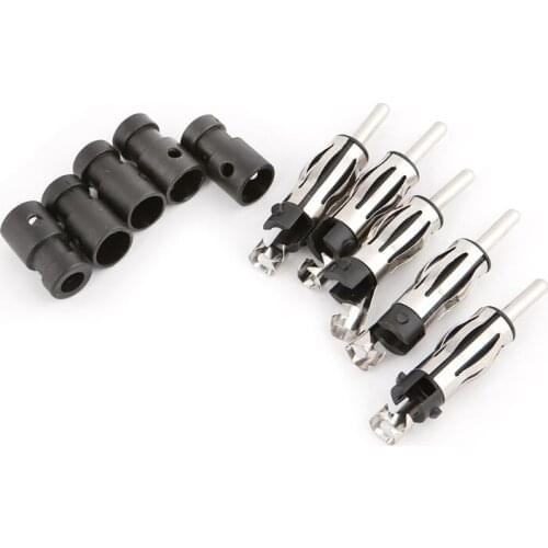 63HA 5pcs Car Radio Male Aerial Antenna Plug Adapter Plastic Handle Connector