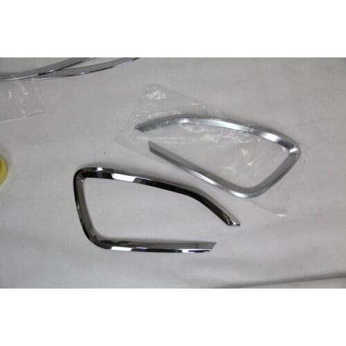 ABS Chrome Front Fog light Lamp Cover Trim For 2013 Hyundai Santa Fe ix45