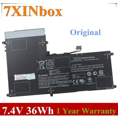 7XINbox 7.4V 36wh Original Laptop Battery AO02XL For HP ElitePad 1000 G2 HSTNN-LB5O 728250-1C1 728558-005 728250-421 A002XL