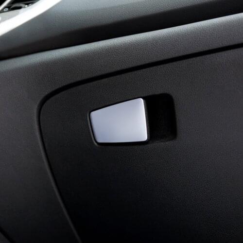 Accessories Fit For Hyundai Tucson TL 2015 2016 Chrome Glove Box Trim Cover Badge Garnish Center Console Door Handle