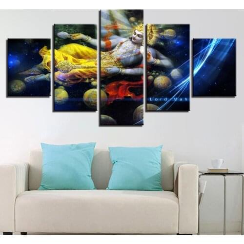 Diamond painting Buddha Full drill mosaic Square round diamond embroidery 5Pieces Hindu Lord Maha Vishnu Painting canvasZP-590