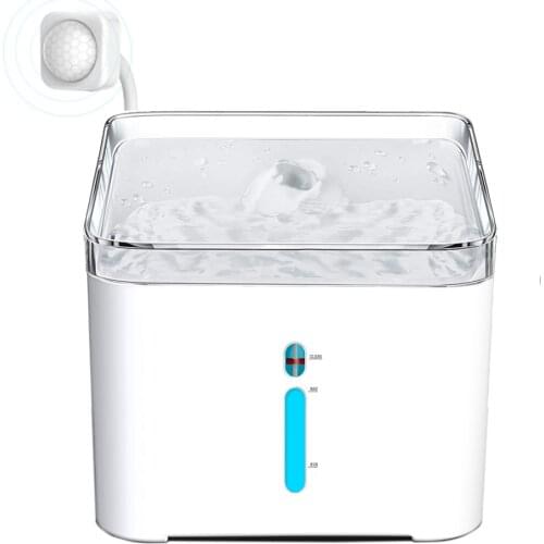 Cat Water Fountain 3L Automatic Pet Drinking Fountain Dog Water Drinker Source Bowl Feeder with Filter, Motion Sensor WF020