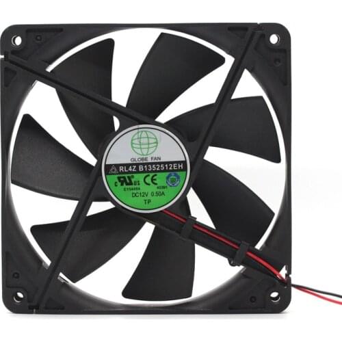For Globe Fan RL4Z B1352512EH 12V 0.5A 13.5cm Power Supply of PC Case Cooling Fan