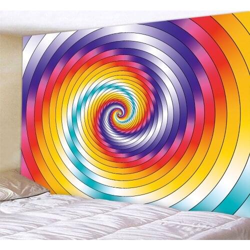 Colorful Swirl Home Decor Art Tapestry Bohemian Decor Yoga Mat Hippie Sheets Large Size Tapestry