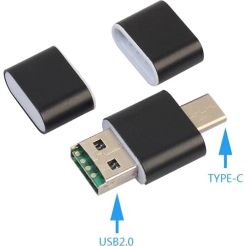 Universal 3 in1 OTG Type-C Card Reader USB 3.0 USB Hub Micro USB Combo to 2 Slot TF SD Type C Card Reader for Smartphones PC