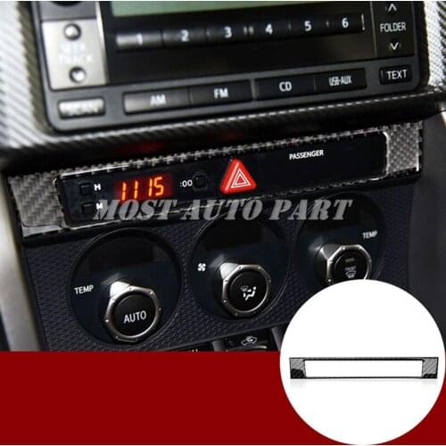 Carbon Fiber Console Control Frame Cover For Toyota 86 GT86 Scion FR-S 2012-2018 Car accesories interior Car decoration