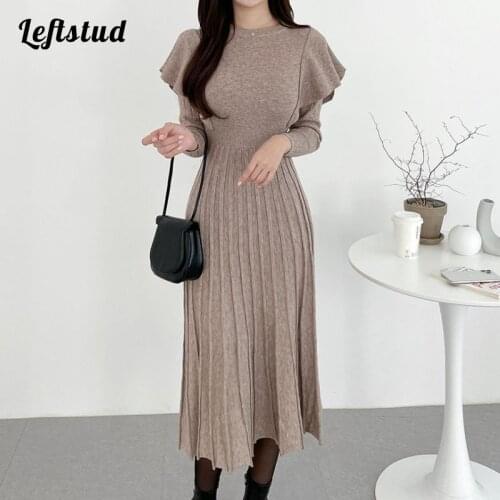 Модные трикотажные платья Leftstud China At AliExpress