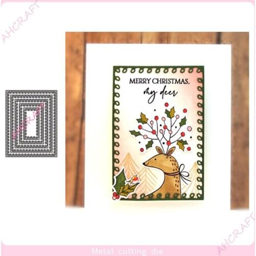 Braided flower frame Metal Cutting Dies for DIY Scrapbooking Photo Album Decorative Embossing PaperCard Crafts Die2020