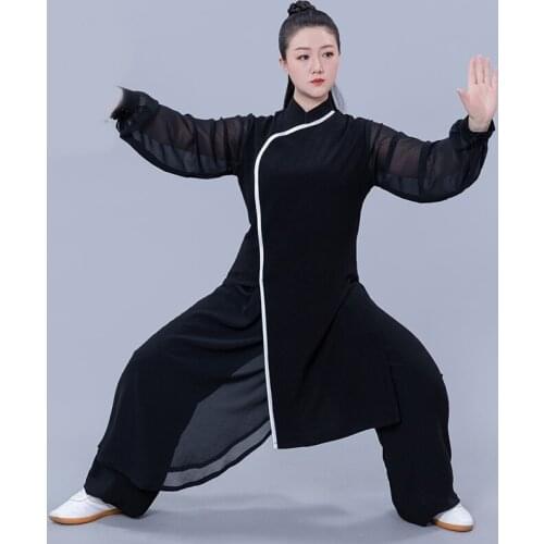 Fashion Tai Chi Uniform Women Men Martial Arts Uniform Plum Blossom Embroidery Performance Kung Fu Suit Morning Sports 11025