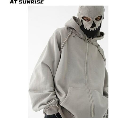 Men Women Hip Hop Hoodie Pullover monster Graphic Print Streetwear Sweatshirt Harajuku Cotton Fashion Loose Casual Hoodie Zipper