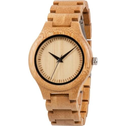 Fastion 105BG Natural Bamboo Mens Watches Wood Watches with Differen Color