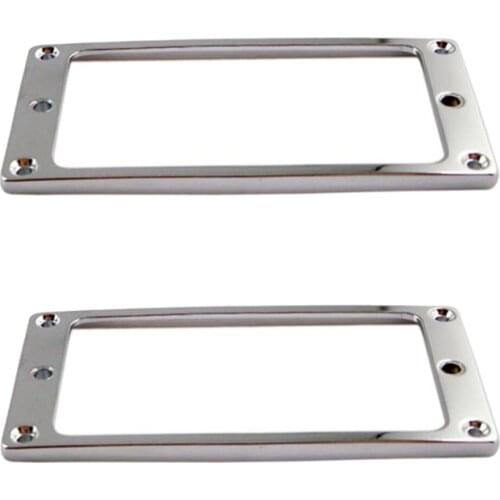 Set of 2 Pieces Humbuckers Pickup Flat Bottom Inside Frame for E
