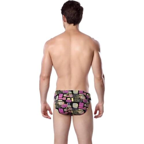 2021 Very Popular Beach Swim Shorts Men Vintage Print Mens Swimming Briefs Plus Size XXXL Male Mens Sheer Swimwear 02