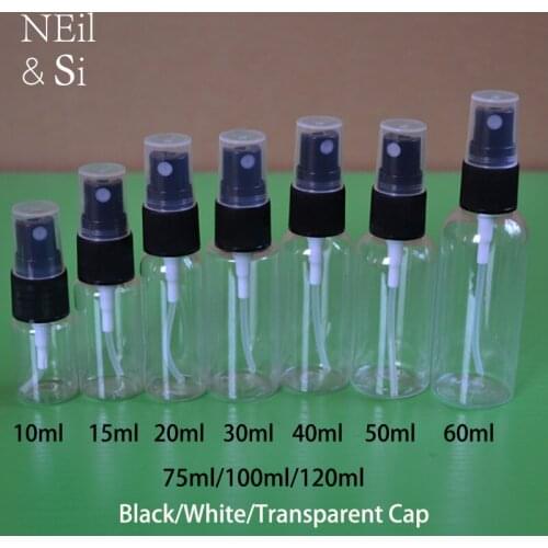 10ml 20ml 30ml 50ml 60ml 100ml 120ml Plastic Perfume Spray Bottle Empty Face Toners Cosmetic Water Atomizer Free Shipping